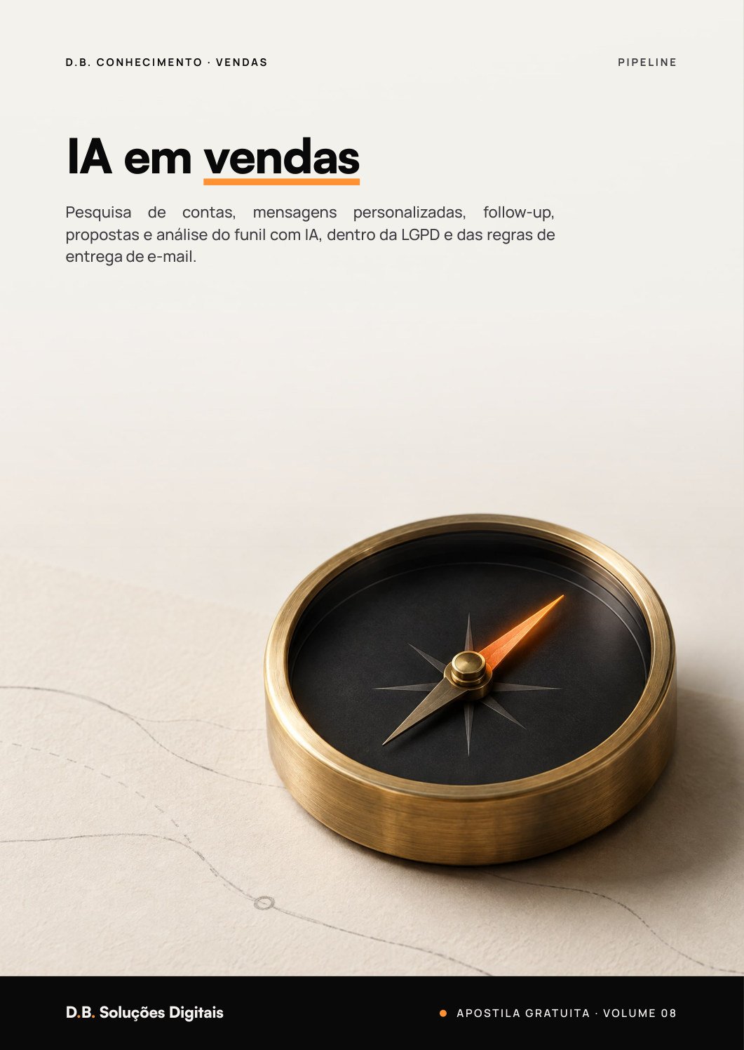 Capa da apostila IA em vendas: pesquisa, prospecção e acompanhamento