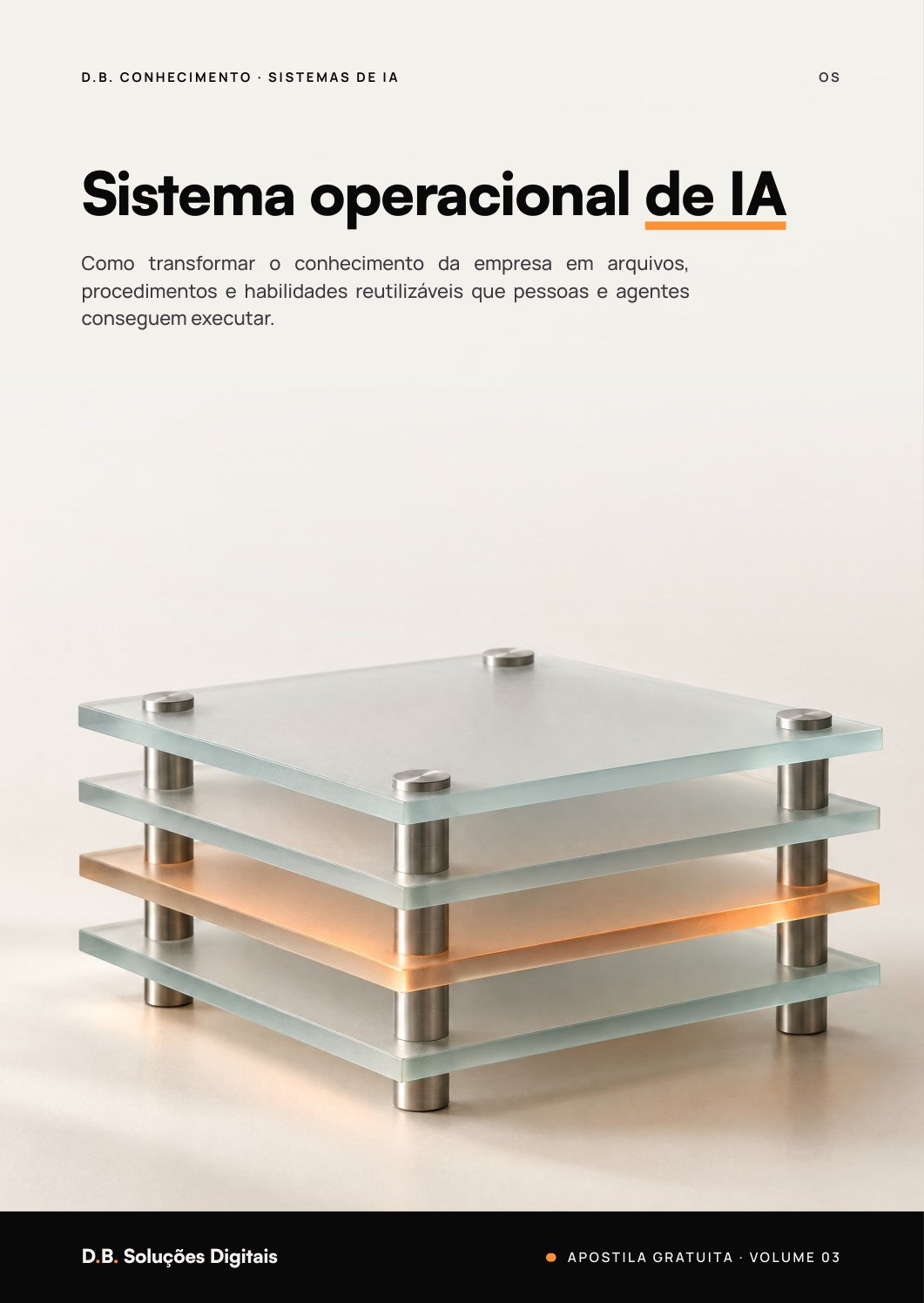 Capa da apostila Sistema operacional de IA: a empresa documentada para agentes